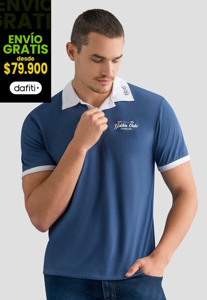 Polo Hombre Azul Profundo Mp 112551