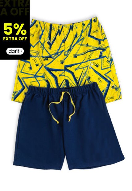 Bermuda Paq X2 Infantil Masculino Multicolor Mp 5672