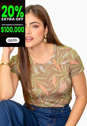 Camiseta Mujer Estampado Mp 113837 MP