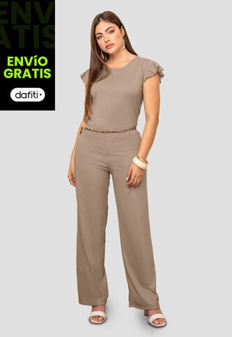 Enterizo Largo Mujer Café Pardo Mp 5812 MP