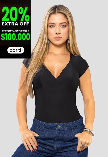 Blusa Mujer Negro Mp 113839
