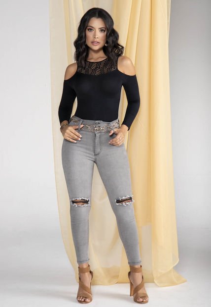 Jean Mujer Gris Mp 5315