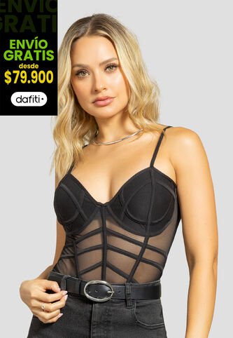 Body Mujer Negro Mp 112263 MP