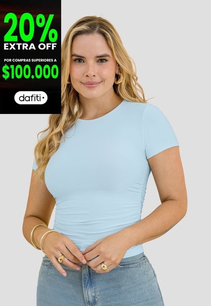 Blusa Mujer Azul Baby Mp 113732