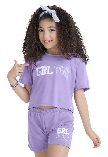 Conjunto Infantil Lila Mp 34794