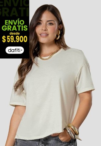 Camiseta Mujer Crema Mp 114702 MP