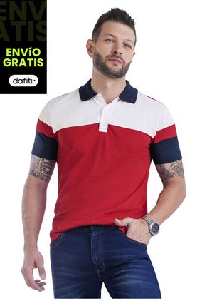 Polo Hombre Rojo Mp 9970