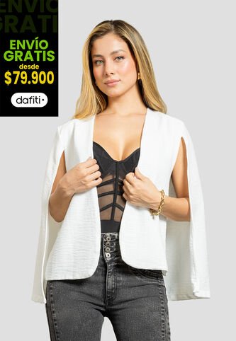Blazer Mujer Blanco Mp 112273 MP