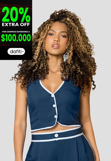 Blusa Mujer Azul Profundo Mp 113932
