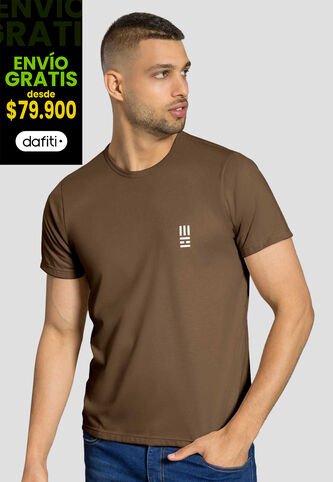 Camiseta Hombre Chocolate Mp 7766 MP