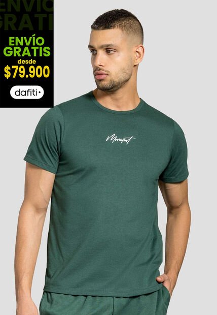 Camiseta Hombre Verde Pino Mp 100495