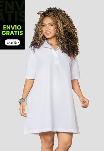 Vestido Corto Mujer Blanco Mp 113567 MP