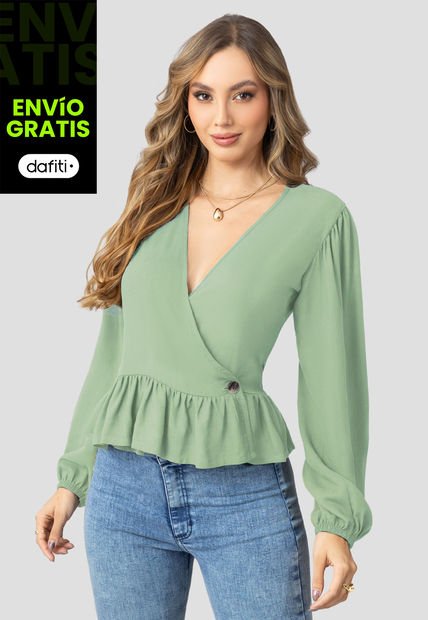 Blusa Mujer Verde Matcha Mp 110417