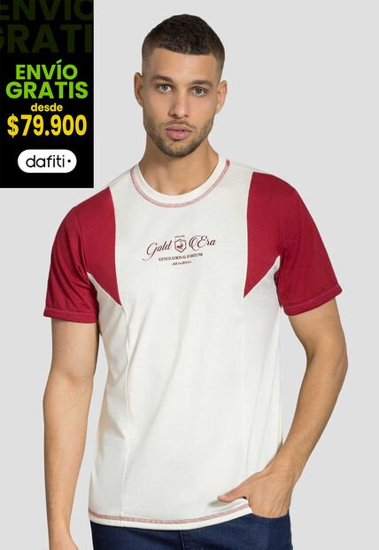 Camiseta Hombre Bicolor Mp 112118