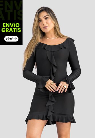 Vestido Corto Mujer Negro Mp 113936 MP