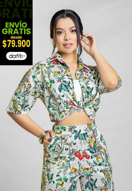Camisa Mujer Estampado Mp 111777