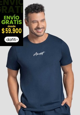 Camiseta Hombre Azul Profundo Mp 100495 MP