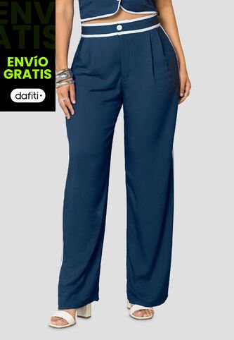 Pantalón Mujer Azul Profundo Mp 113934 MP