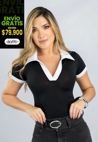 Polo Mujer Negro Mp 111394 MP