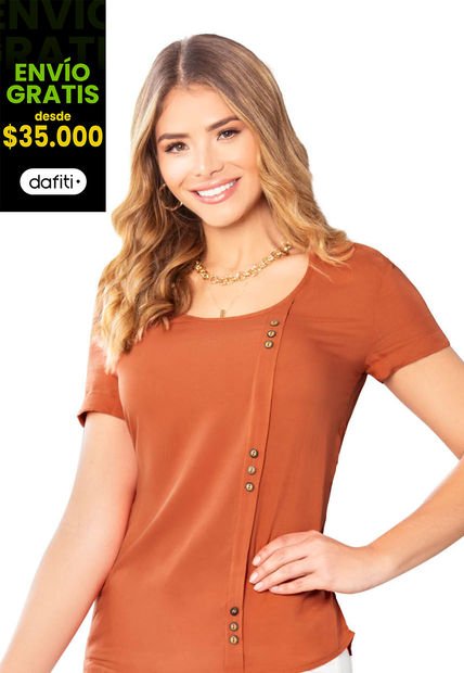 Blusa Mujer Ladrillo Mp 83157