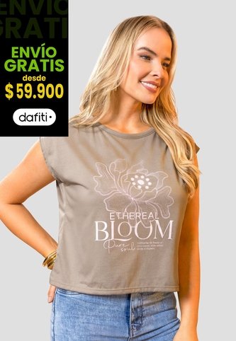 Camiseta Mujer Café Pardo Mp 114170 MP