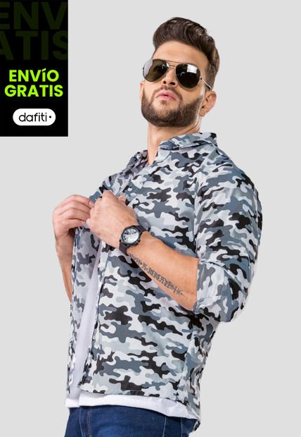 Camisa Hombre Estampado Mp 102039