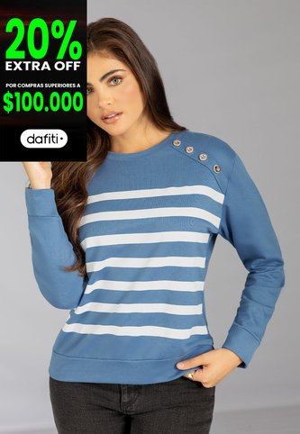 Buzo Mujer Azul Indigo Mp 113077 MP
