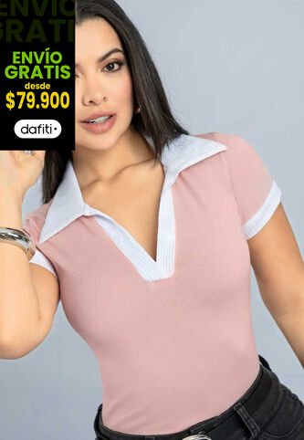 Polo Mujer Rosa Polvo Mp 111394 MP