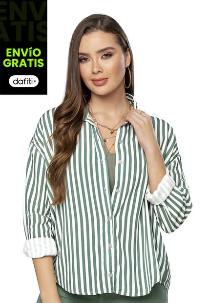 Camisa Mujer Estampado Mp 8368