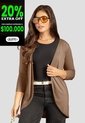 Cardigan Mujer Chocolate Mp 105844 de MP