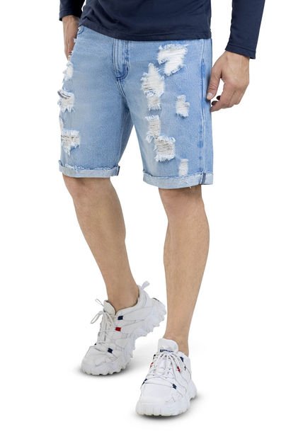 Bermuda Hombre Azul Claro Mp 5788