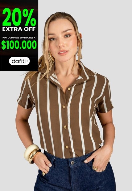 Camisa Mujer Estampado Mp 113209