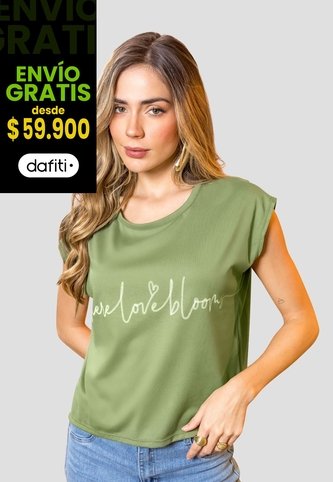 Camiseta Mujer Aceituna Mp 114018 MP