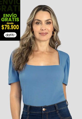 Blusa Mujer Azul Indigo Mp 111404 MP