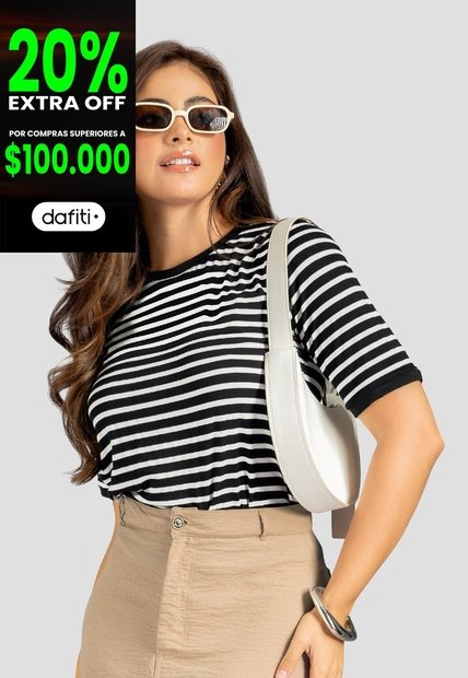 Camiseta Mujer Bicolor Mp 113208