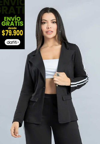 Blazer Mujer Negro Mp 111774 MP