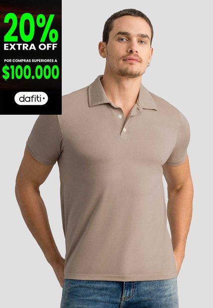 Polo Hombre Café Pardo Mp 113053