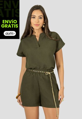 Conjunto Mujer Verde Militar Mp 112891 MP