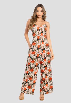 Enterizo Largo Mujer Estampado Mp 105624
