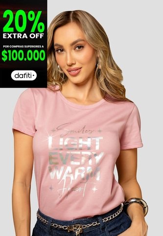 Camiseta Mujer Rosa Polvo Mp 112587 MP
