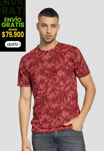 Camiseta Hombre Estampado Merlot Mp 112119 MP