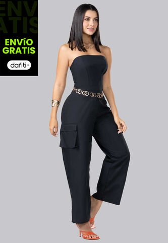 Enterizo Largo Mujer Negro Mp 102617 MP