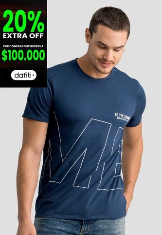 Camiseta Hombre Azul Profundo Mp 113049 MP