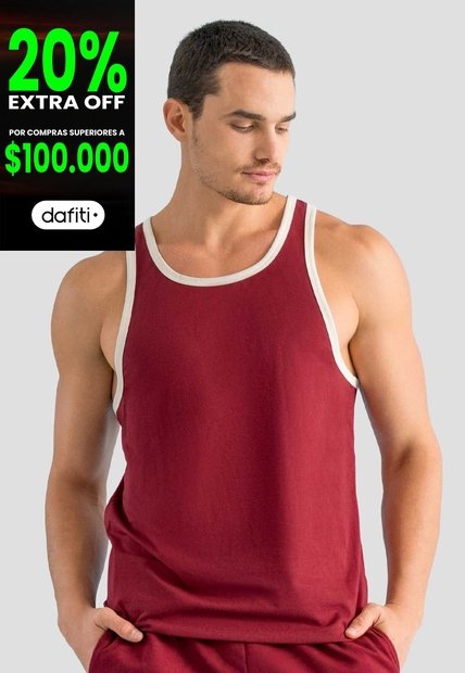 Camisilla Hombre Merlot Mp 1944
