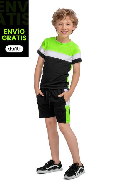 Conjunto Infantil Masculino Negro Mp 88188