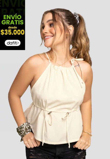 Blusa Mujer Caqui Mp 2338