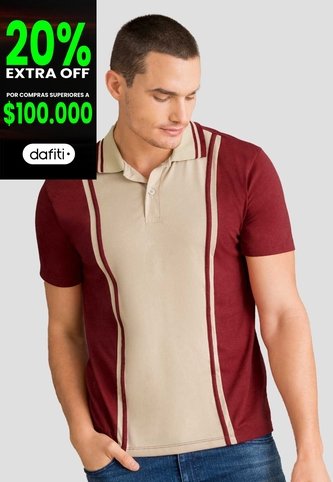 Polo Hombre Merlot Mp 112797 MP