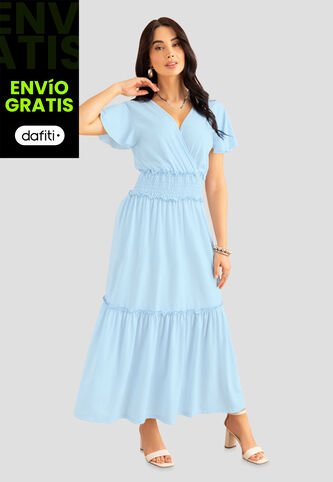 Vestido Mujer Azul Baby Mp 112659 MP