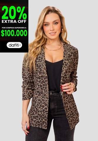 Blazer Mujer Estampado Mp 112655 MP
