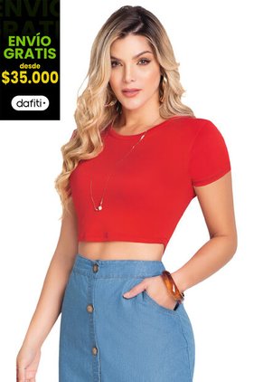 Crop Top Rojo MP 91816